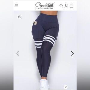 Twilight Blue Color Bombshell thigh high leggings new never worn